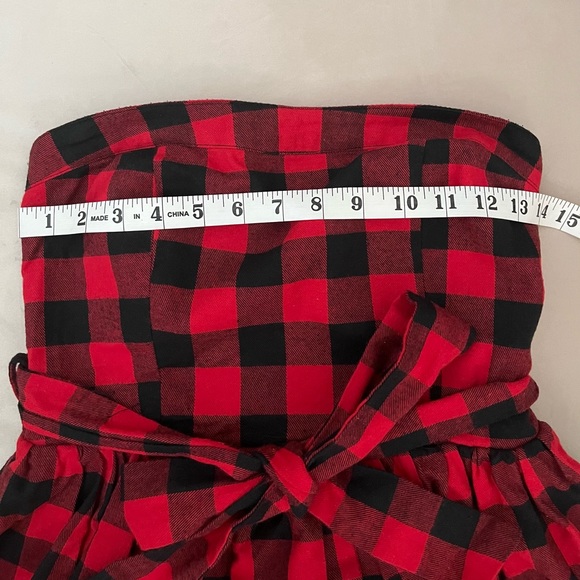 Strapless buffalo print juniors/ women dress 👗 - Picture 3 of 9